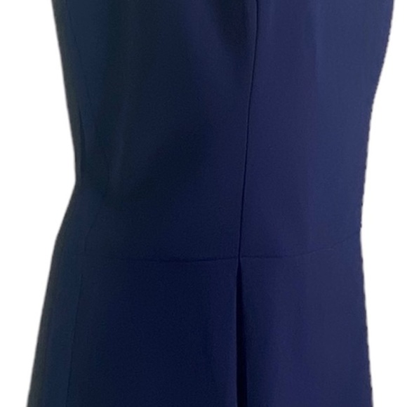 Design Lab Women’s 1 Piece Shorts Jumpsuit Romper L Navy Blue Sleeveless V-Neck - Picture 5 of 14